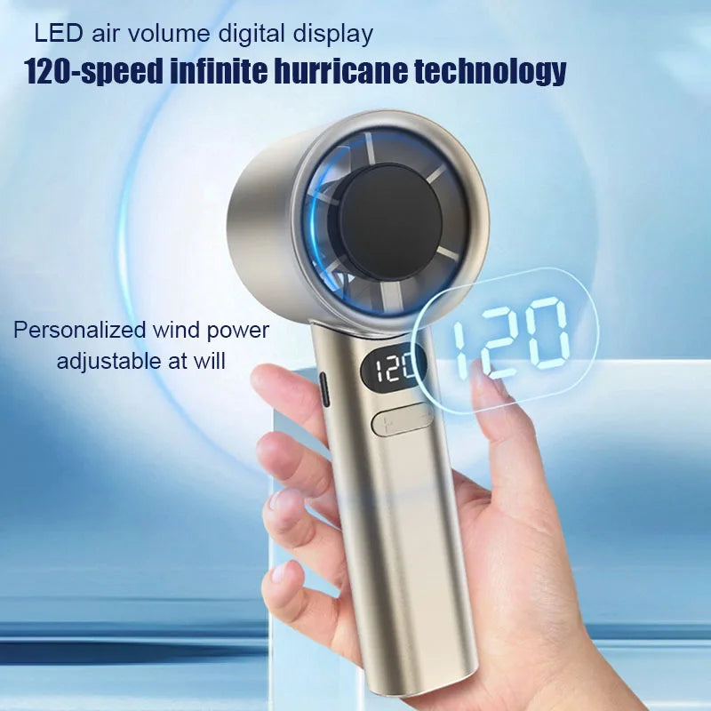 Portable Handheld Fan 120 Wind Speeds 